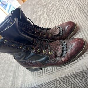 Justin Lace-Up Boots 8